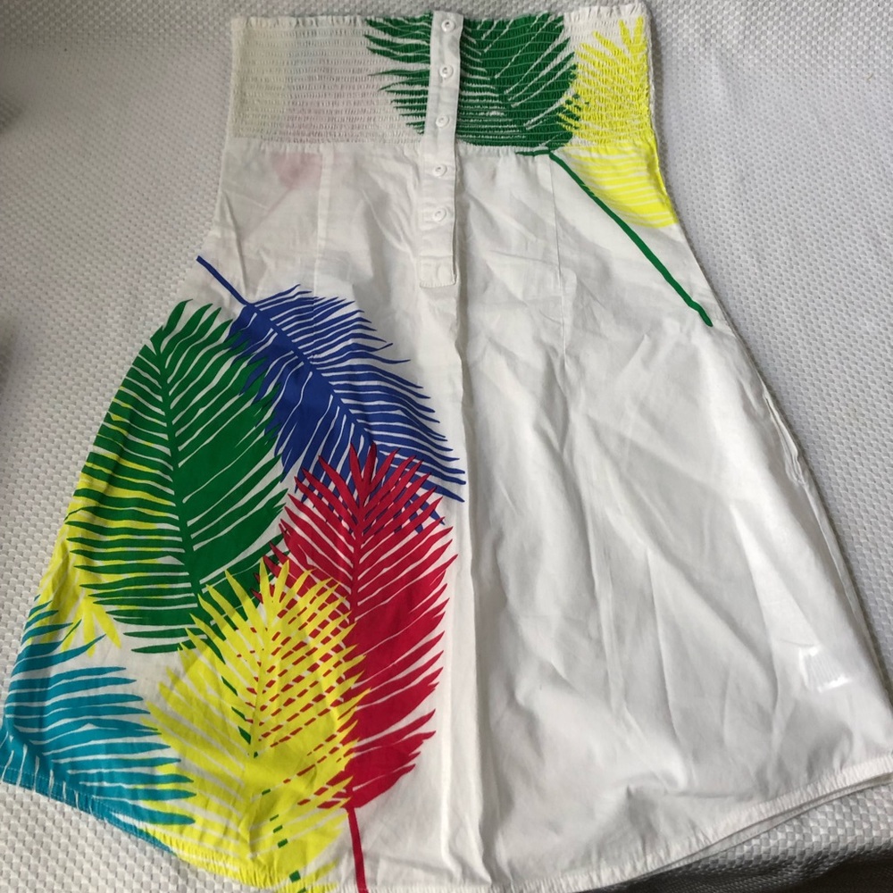 Pastry Palm Design Sun Dress, L (Junior) Like New